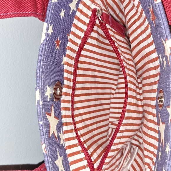 🇺🇸 Longaberger Americana tote/purse/handbag. Stars and stripes. - Picture 5 of 13